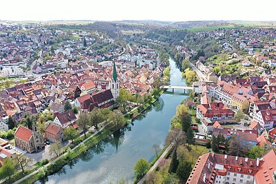 Blick über Rottenburg am Neckar