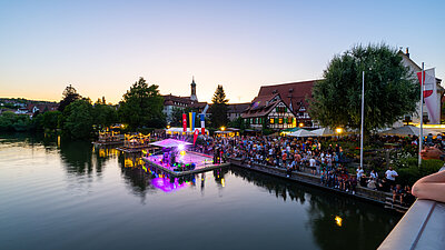 Neckarfest Aussicht von der Wurmlinger Kapelle