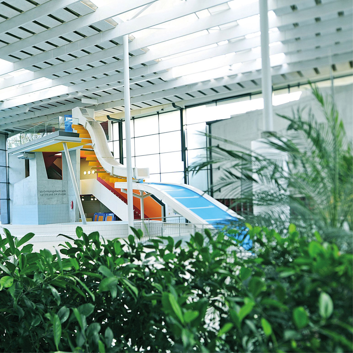 Rutsche im Spaßbad Fildorado