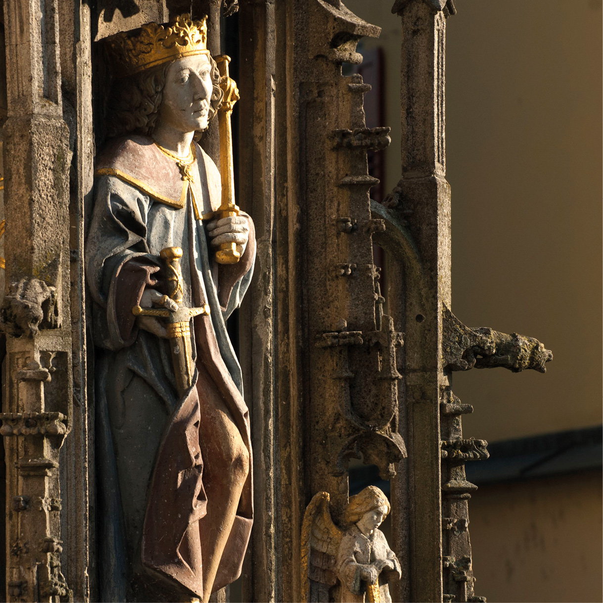 Detail vom Marktbrunnen 