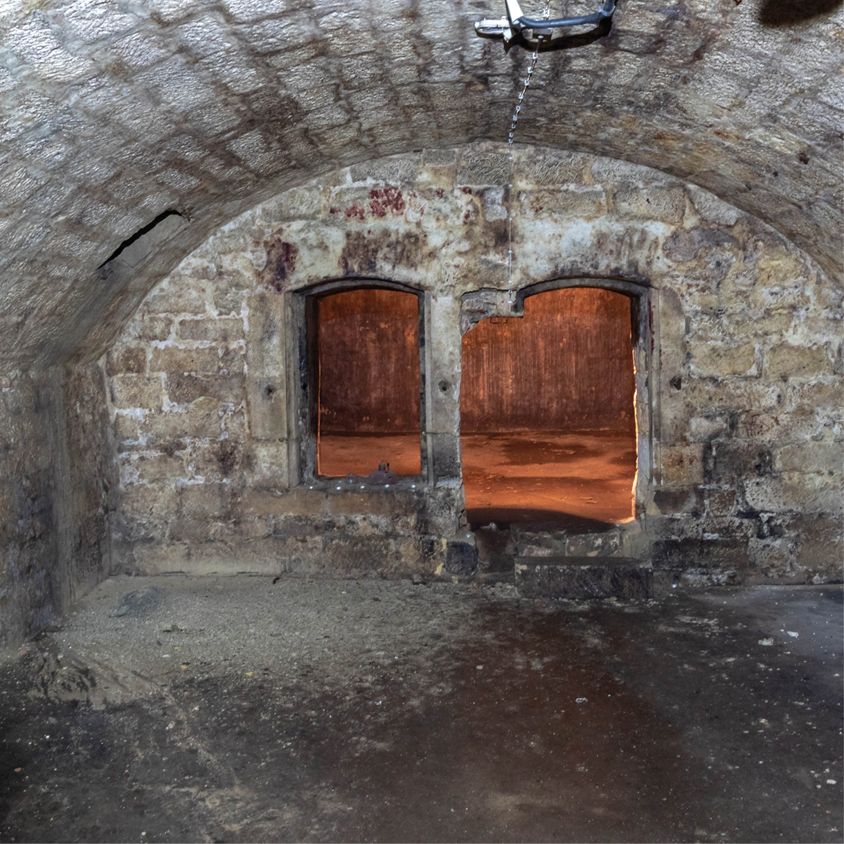 Blick in einen alten Rottenburg Gewölbekeller