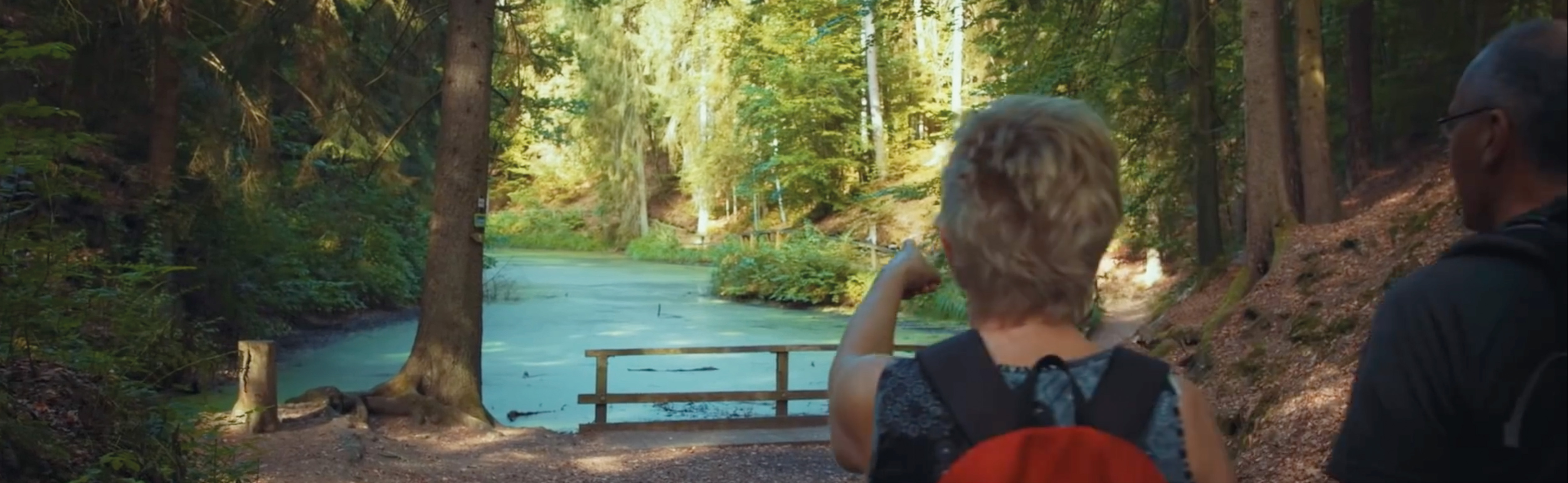 Wanderer am Märchensee