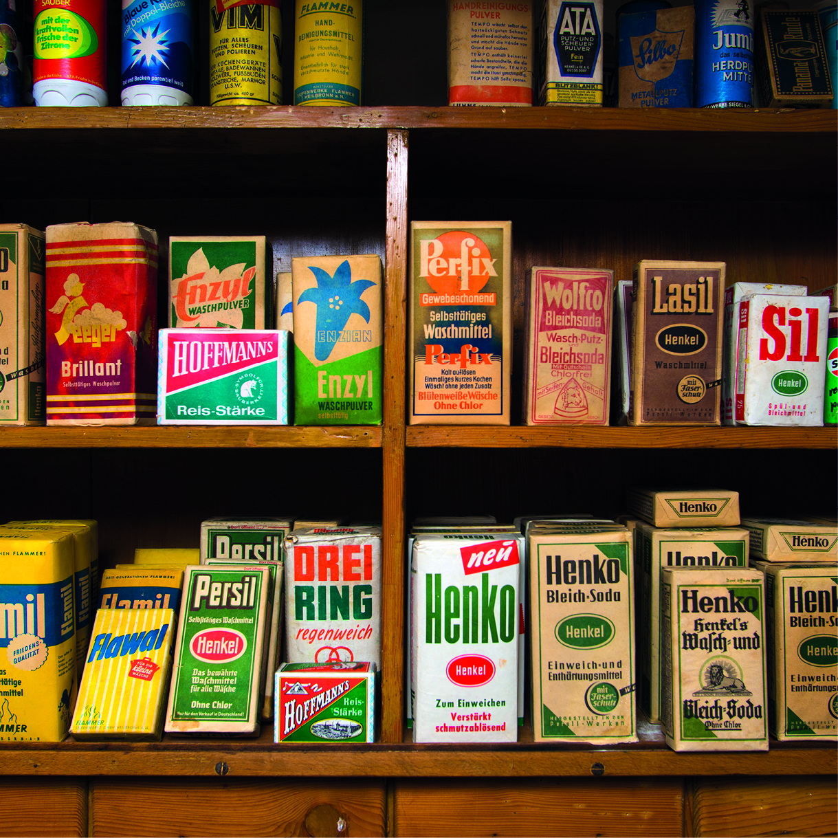 Alte Verpackungen im Historischen Tante-Emma-Laden