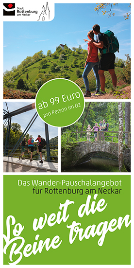 Vorderansicht Flyer "So weit die Beine tragen"